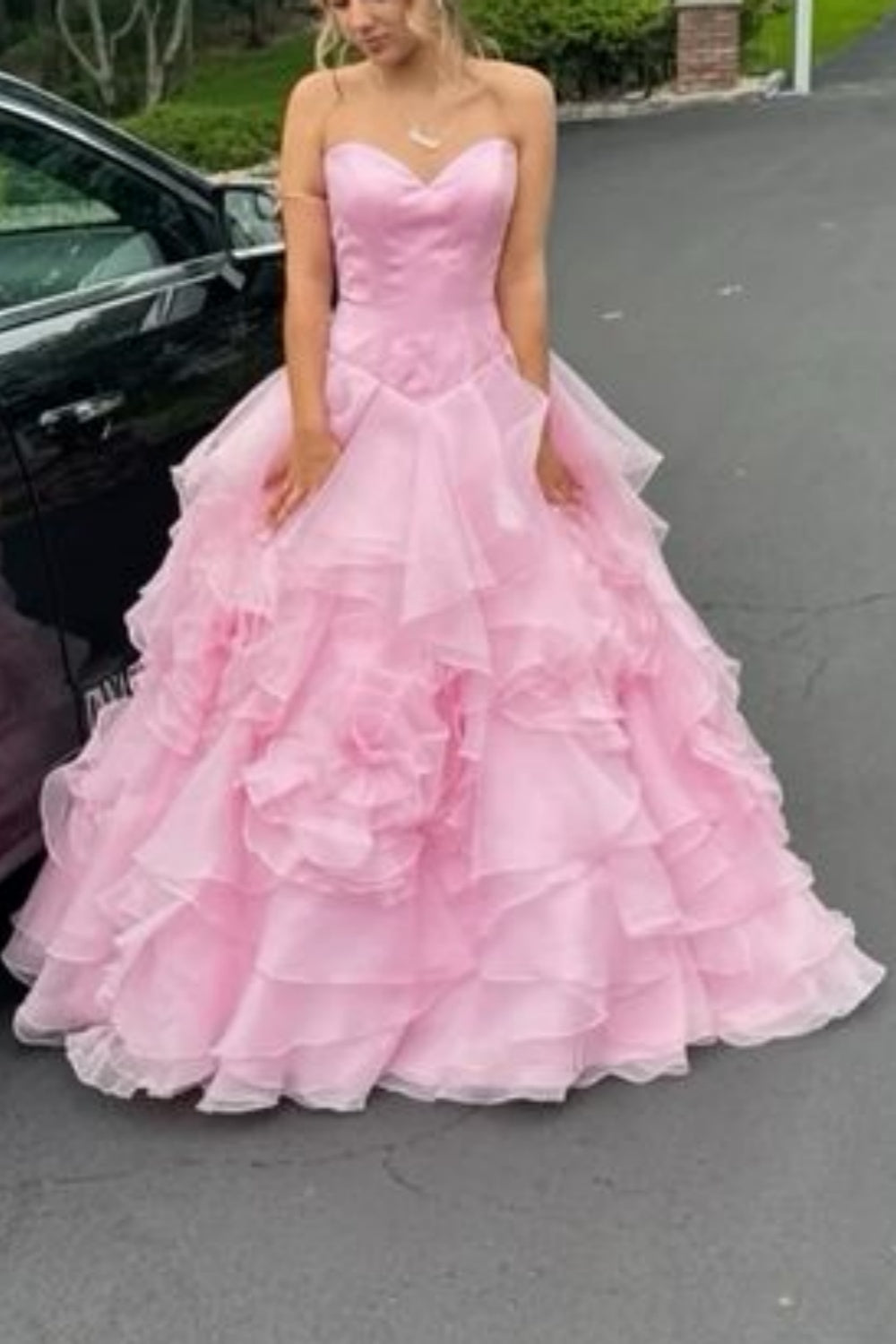 girlhomeshops-Robe rose Sweet 16 💕 💕 gh5933