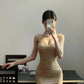Short spaghetti strap sparkling party dress cocktail dress gh6637