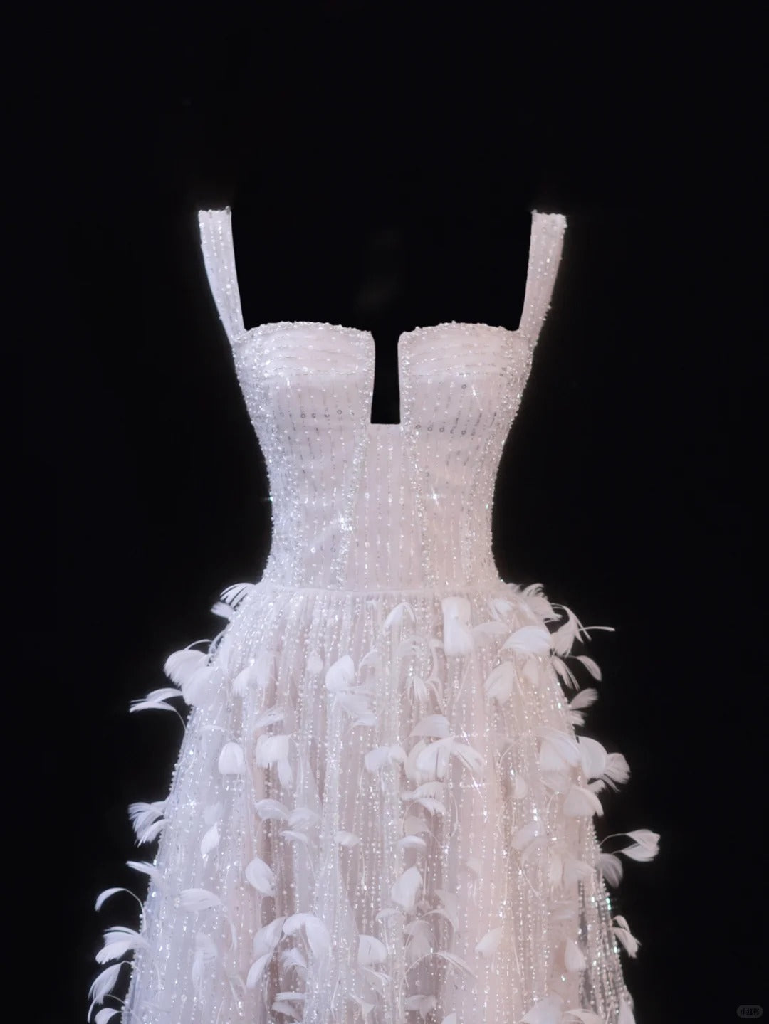 Girlhomeshops - Rosa Feder Exquisite Perlen Kurzes Tüll Homecoming Kleid Geburtstag Party Kleid gh5377