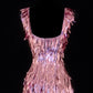 Girlhomeshops - Robe de soirée courte rose à paillettes, tenue de fête d'anniversaire, gh5378