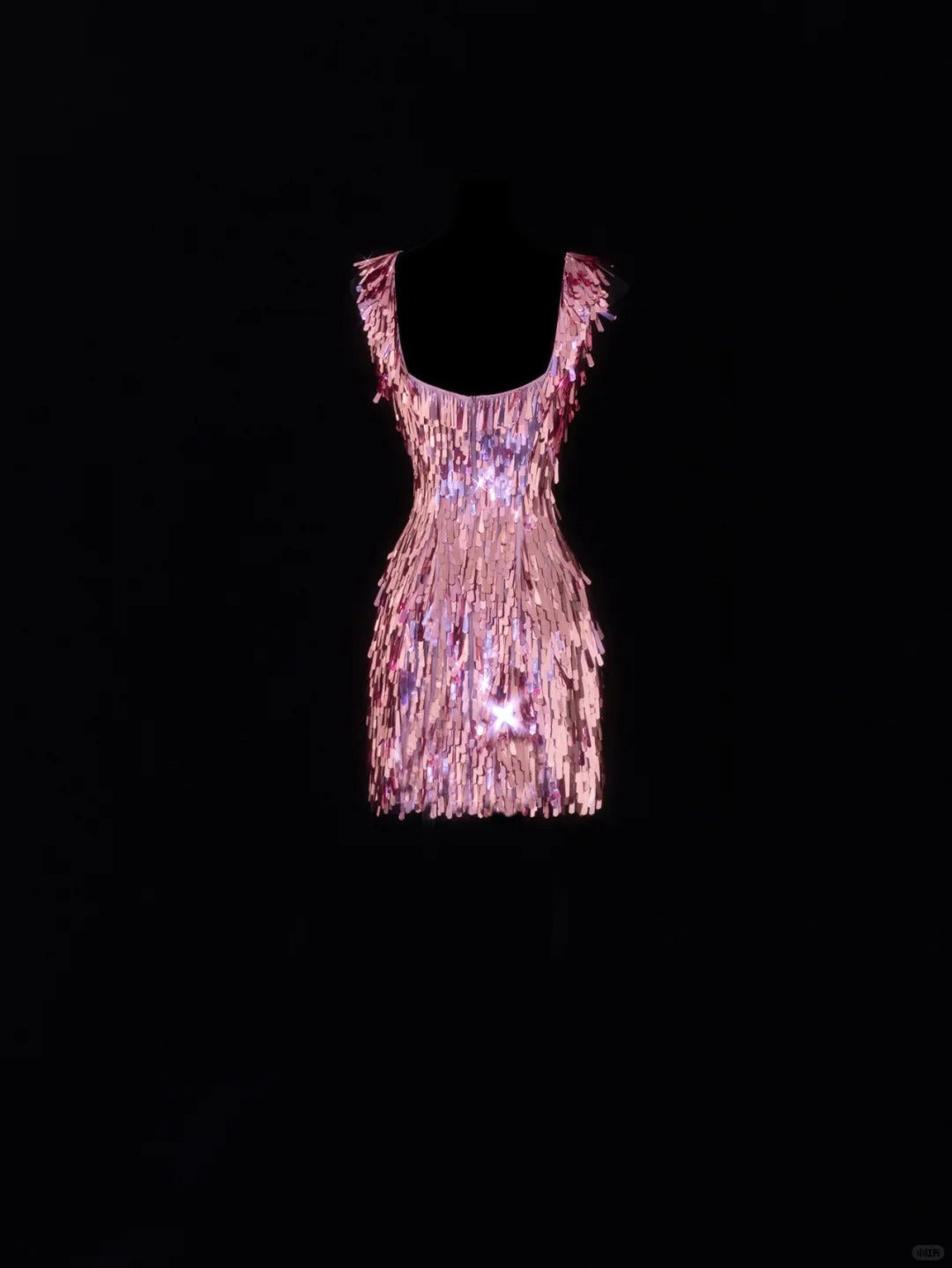 Girlhomeshops - Robe de soirée courte rose à paillettes, tenue de fête d'anniversaire, gh5378