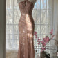 Rosa Luxus wunderschöne elegante romantische exquisite Perlen lange Chiffon Ballkleid Abendkleid Partykleid Ballkleid Valentinstag Datum Kleid gh4047