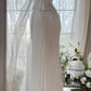 White Elegant Fashion Exquisite Floral Beaded Long Chiffon Ball Gown Evening Dress Party Dress Two Piece Set gh4005
