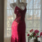 Rosa Wunderschönes Elegantes Romantisches Exquisites Perlenbesetztes Pailletten Midi/Kurzes Chiffon Ballkleid Abendkleid Geburtstags-/Hochzeitsgast-Partykleid Ballkleid gh4019