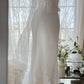 White Elegant Fashion Exquisite Floral Beaded Long Chiffon Ball Gown Evening Dress Party Dress Two Piece Set gh4005