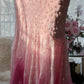 Rosa Farbverlauf Luxus Wunderschöne Retro Mode Exquisite Perlen Lange Chiffon Ballkleid Geburtstag Party Kleid Abendkleid Ballkleid gh3974