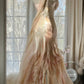 Light Pink Gorgeous Exquisite Beading Spaghetti Strap Long Chiffon Satin Ball Gown Evening Dress Birthday/Holiday Party Dress Prom Dress gh4064