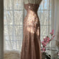 Rosa Luxus wunderschöne elegante romantische exquisite Perlen lange Chiffon Ballkleid Abendkleid Partykleid Ballkleid Valentinstag Datum Kleid gh4047
