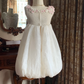 White Spaghetti Strap Puffy Bud Skirt Prom Dress, Birthday Gown gh7252