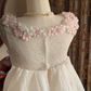 White Spaghetti Strap Puffy Bud Skirt Prom Dress, Birthday Gown gh7252