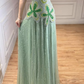 ✨Girlhomeshops-Square Neck Mint Green 3D Floral Beaded Rhinestone Tulle Long Prom Gown gh10233