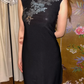 Black Vintage Luxury Sleeveless Embroidered Fitted Waist Prom & Evening Party Dress gh8431