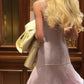 Girlhomeshops - Rosa elegantes, gerüschtes, neues, kurzes Chiffon-Heimkehrkleid gh5257