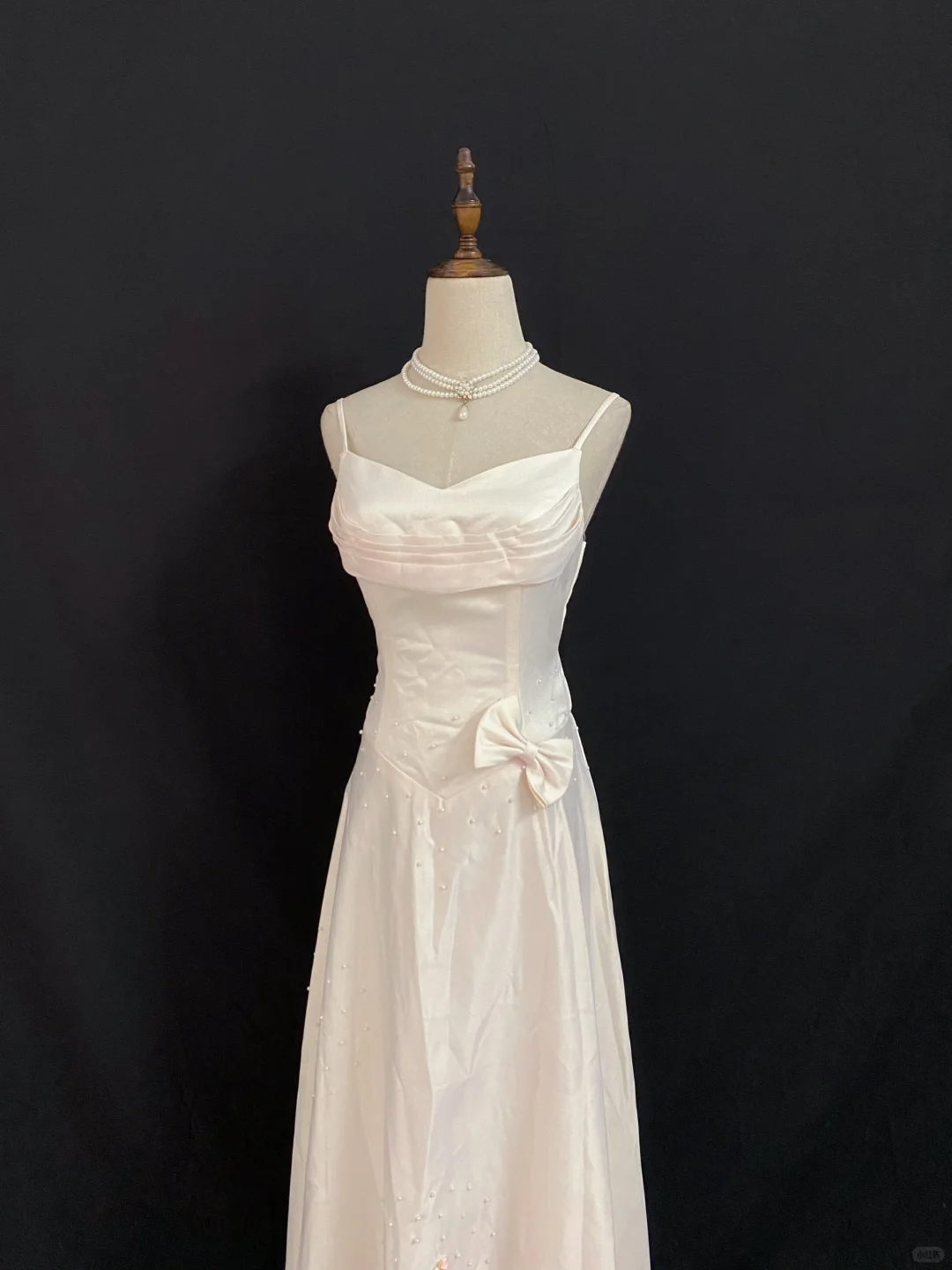 Blush Pink Spaghetti Strap Long Romantic Gown, Waist Slimming Design, Elegant Minimalist Style, Wedding Dress & Bridal Gown gh8283