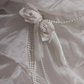 White Satin Strapless Romantic Gown with Fitted Waist and Voluminous Princess Skirt, Wedding Dress & Bridal Gown gh8192