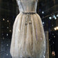 Girlhomeshops - Robe de soirée courte blanche, magnifique, en tulle brillant et perlé, style princesse, élégante et formelle, Hoco gh5601