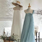 girlhomeshops--White/Blue/Pink/Black Suspender Long Chiffon Travel Holiday Dress gh5684