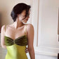 Girlhomeshops - Limettengrünes, figurbetontes, gelbgrünes, trägerloses Ballkleid, Abendkleid, Partykleid, Date-Kleid, Hochzeitsgastkleid, gh5161