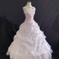 Blush pink one-shoulder romantic gown adorned with floral details, fitted waist and voluminous princess skirt, wedding dress & bridal gown gh8238