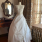 White Spaghetti Strap Waist-Cinched Voluminous Skirt Prom Dress, Evening Ball Gown, Birthday Party Gown gh7283