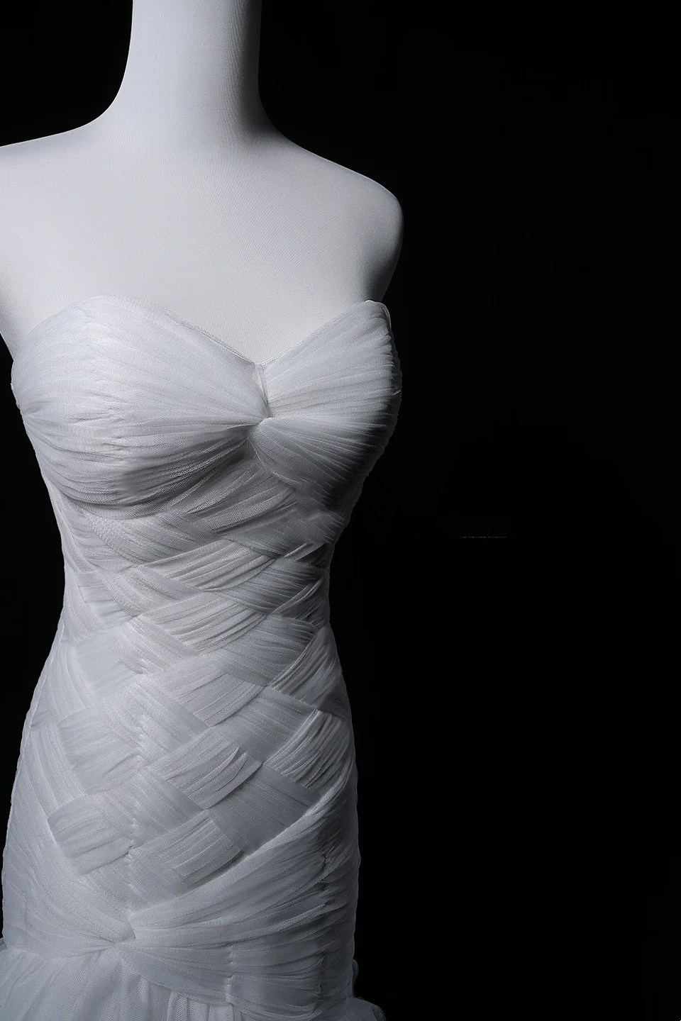 Strapless Unique Designed Neckline, Waist-Cinched Fitted Bodycon Sexy Mermaid Evening Dress, Fairy Gown, Romantic Gown gh7480