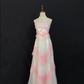 Light pink strapless long romantic gown with fitted waist, luxurious and elegant style, wedding dress & bridal gown gh8284