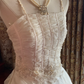 White Spaghetti Strap Waist-Cinched Voluminous Skirt Prom Dress, Evening Ball Gown, Birthday Party Gown gh7283