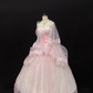 Gradient Blush Pink Strapless Romantic Gown, Cinched Waist, Voluminous Princess Skirt, Wedding Dress & Bridal Gown gh8193
