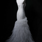 Strapless Unique Designed Neckline, Waist-Cinched Fitted Bodycon Sexy Mermaid Evening Dress, Fairy Gown, Romantic Gown gh7480