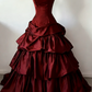 Wine Red Elegant Long Vintage Ball Gown gh7078