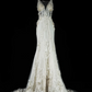 White Vintage Lace Waist-Cinched Elegant Long Evening Gown for Parties & Balls gh7150