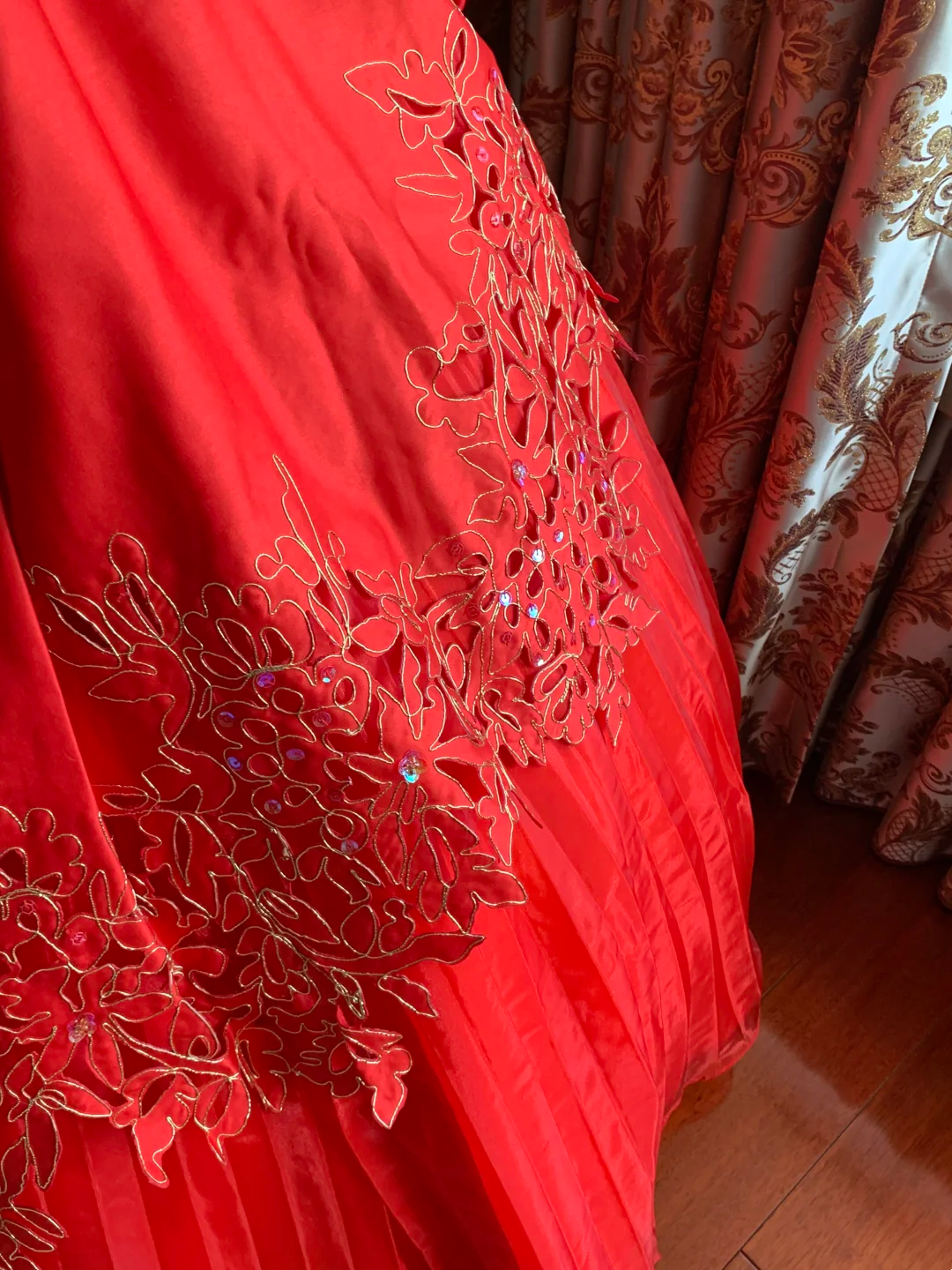 Red Strapless Waist-Cinched Vintage Elegant Prom Dress, Evening Ball Gown, Birthday Party Gown gh7284