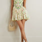girlhomeshops – Kurzes Chiffon-Heimkehrkleid mit Blumenmuster, Reise- und Urlaubskleid gh5712