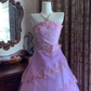 Lilac Strapless Waist-Cinched Voluminous Skirt Prom Dress, Birthday Ball Gown, Evening Party Gown gh7285