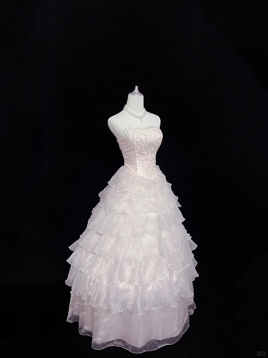 Lavender Strapless Cinched Waist Voluminous Skirt Elegant Romantic Dress, Wedding Gown gh8071