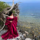 Fuchsia Vintage Elegant Sweetheart Neck Long Satin Floor Length Prom Dress Evening Dress Party Dress gh4080