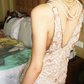 Light Champagne Vintage Beaded Spaghetti Strap Fitted Waist Long Luxury Prom & Evening Party Dress gh8378