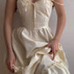 Ivory White Vintage Elegant Spaghetti Strap Long Chiffon Ball Gown Evening Dress Bridesmaid Dresses gh4105