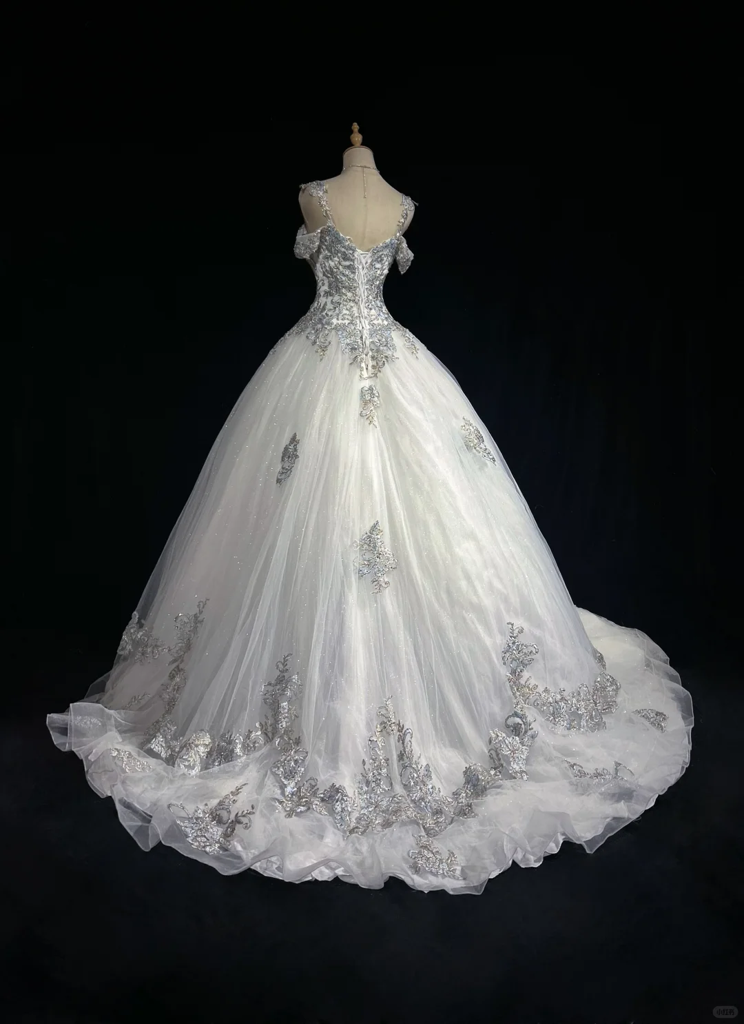 Sweetheart White Princess Ballgown Wedding Dress Off Shoulder Detachable Sleeves Sparkly Tulle Bridal Gown gh9539