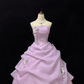 Light Lavender Strapless Cinched Waist Voluminous Skirt Romantic Dress, Wedding Gown gh7937