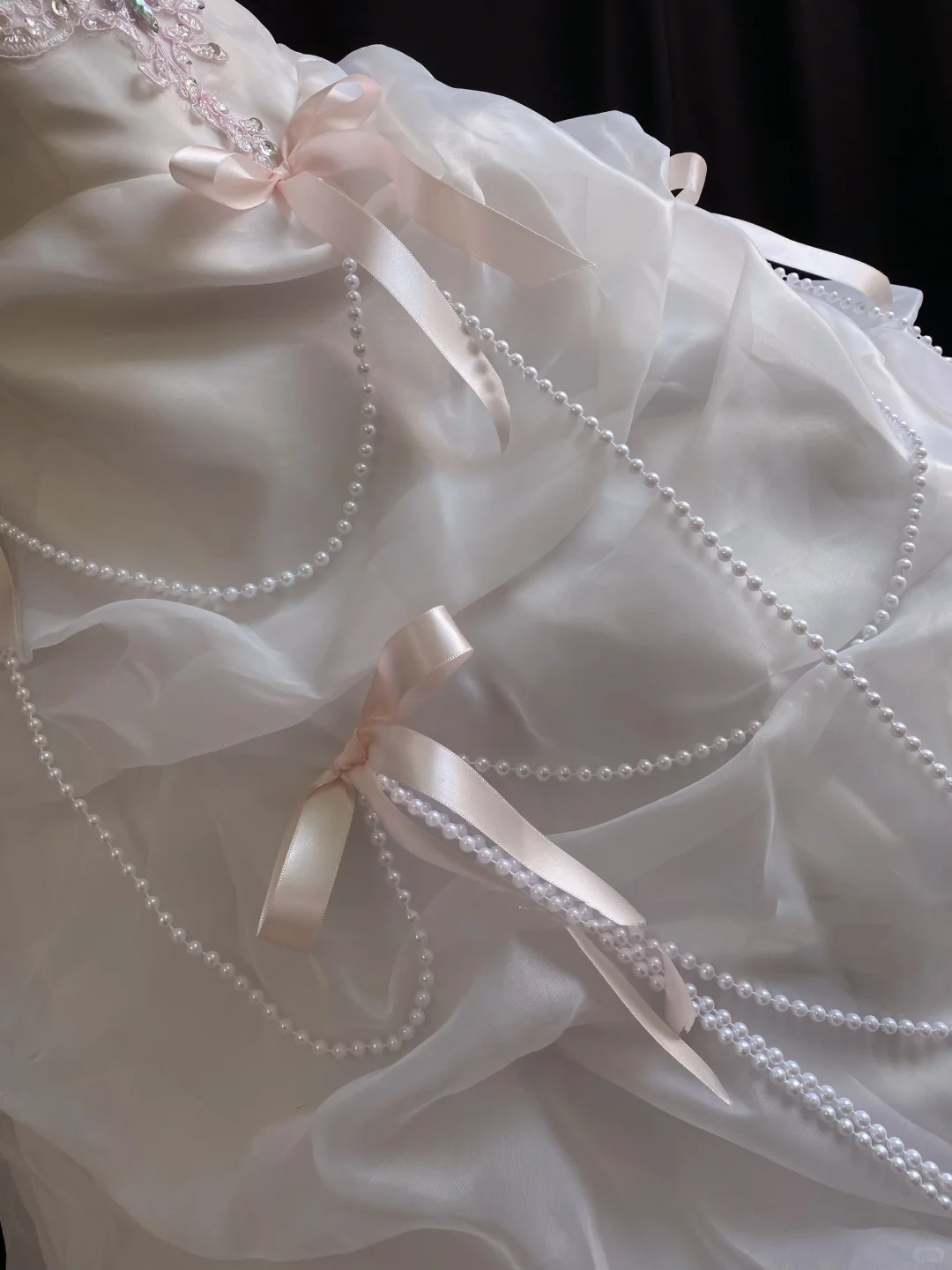 Blush pink strapless romantic gown with cinched waist and voluminous princess skirt, wedding dress and bridal gown gh8242