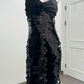 Black Spaghetti Strap Sequin Cinched Waist Fitted Sexy Prom Dress, Evening Gown gh7214