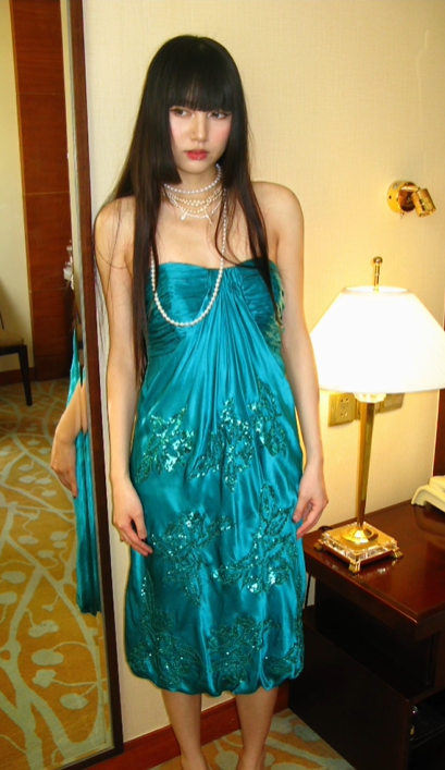 Peacock Green Strapless Satin Vintage Luxury Prom Gown, Evening Party Dress gh8370