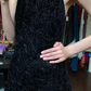 Black Halter Neck Long Evening Gown Patterned Beaded Mermaid Prom Dress gh9674