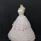 Blush Pink Strapless Long Romantic Gown, Waist-cinched Design, Voluminous Flared Skirt, Wedding Dress & Bridal Gown gh8199