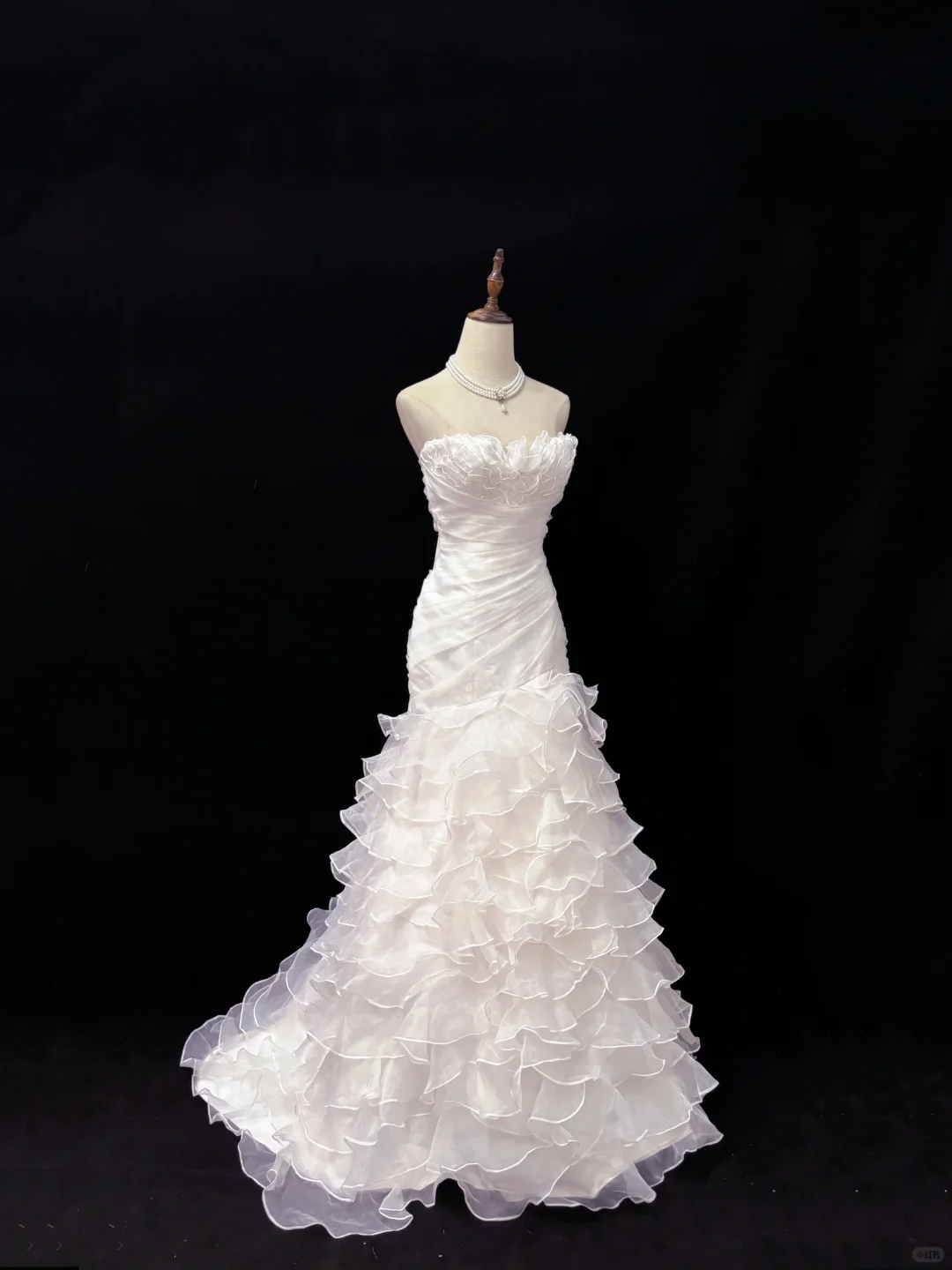 White Strapless, Cinched Waist, Slim Fit Bodycon Sexy Long Romantic Dress, Wedding Gown gh8075
