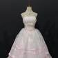 Blush Pink Strapless Long Romantic Gown, Waist-cinched Design, Voluminous Flared Skirt, Wedding Dress & Bridal Gown gh8199