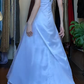 White Vintage Prom Dress Halter Deep V Rhinestone Accent Asymmetric Layered Tulle A-Line Long Evening Gown gh9629