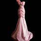 Light Pink One Shoulder Waist-Cinching Slim Fit Mermaid Long Prom Gown, Evening Formal Dress gh7337