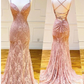 Green Fashion Elegant Lace Halter Long Mermaid Slim Ball Gown Evening Dress Wedding Party Dress gh3302